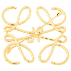 LOEWE Anagram Brooch 111.25.020 Gold S-156032