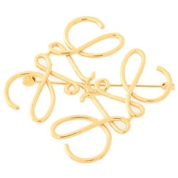 LOEWE Anagram Brooch 111.25.020 Gold S-156032