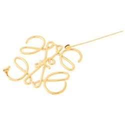 LOEWE Anagram Brooch 111.25.020 Gold S-156032