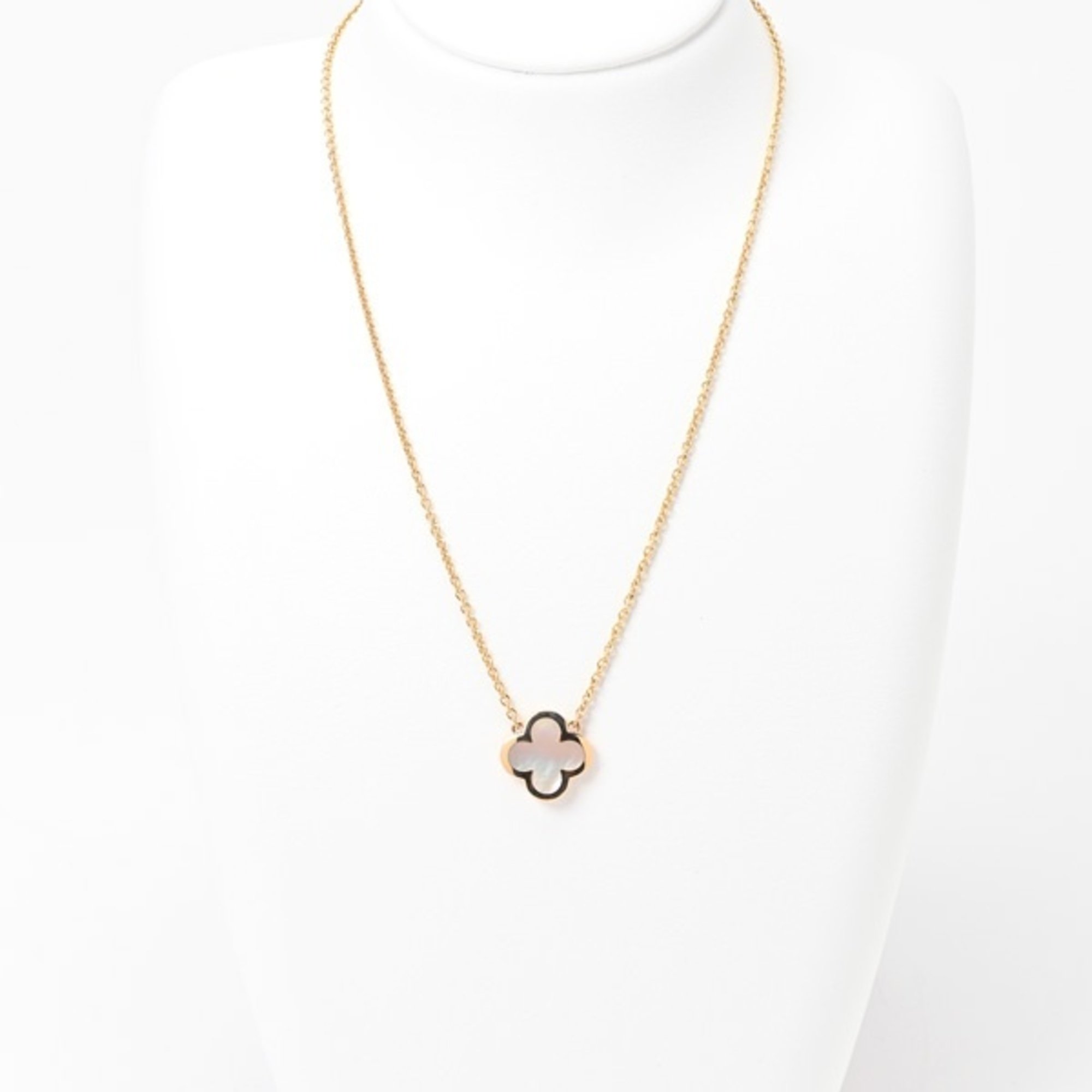 Van Cleef & Arpels Van Cleef & Arpeis Pure Alhambra Necklace K18YG Shell 42cm E-156292