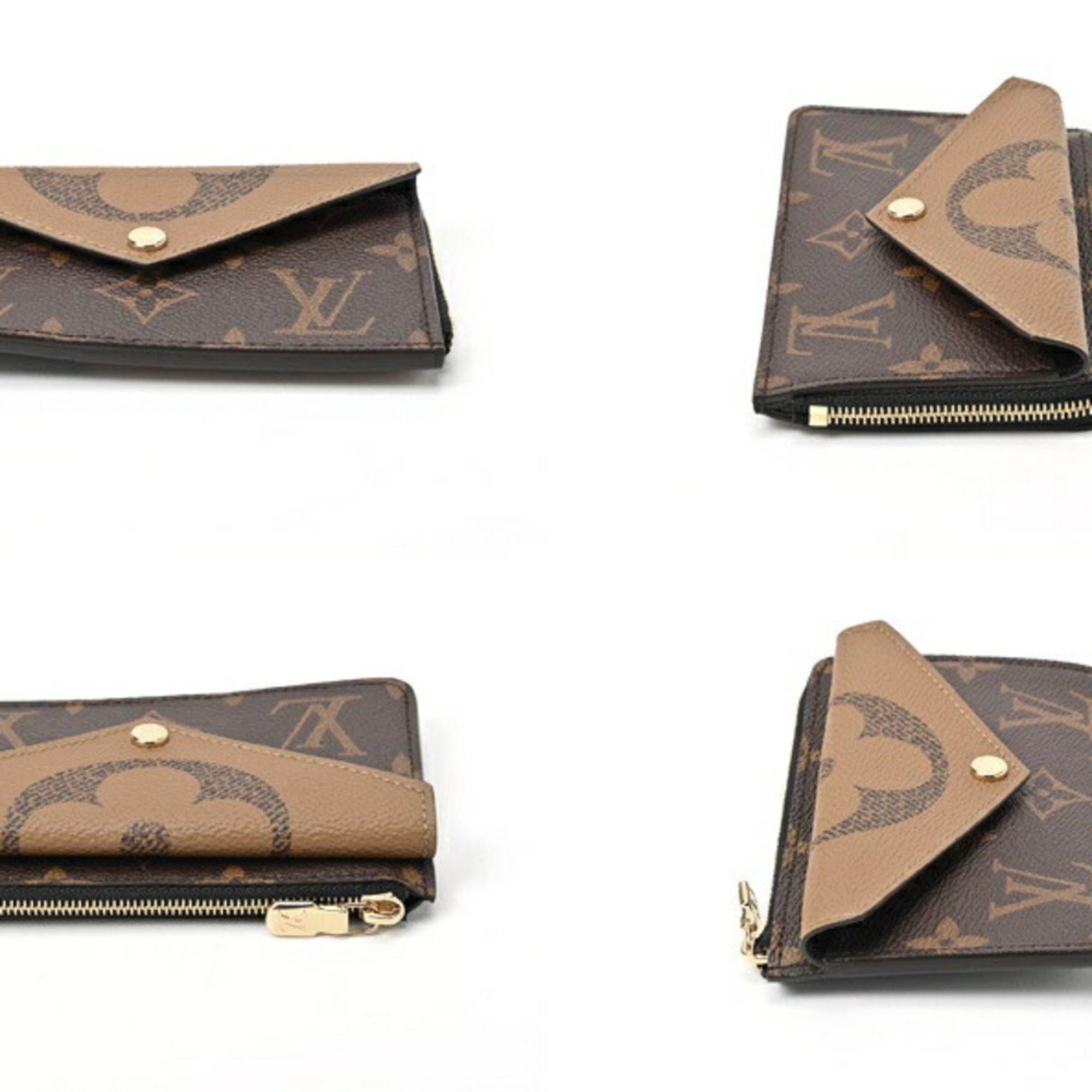 Louis Vuitton LOUIS VUITTON Card Case Porte Carte Recto Verso M81303 Monogram Reverse S-156606