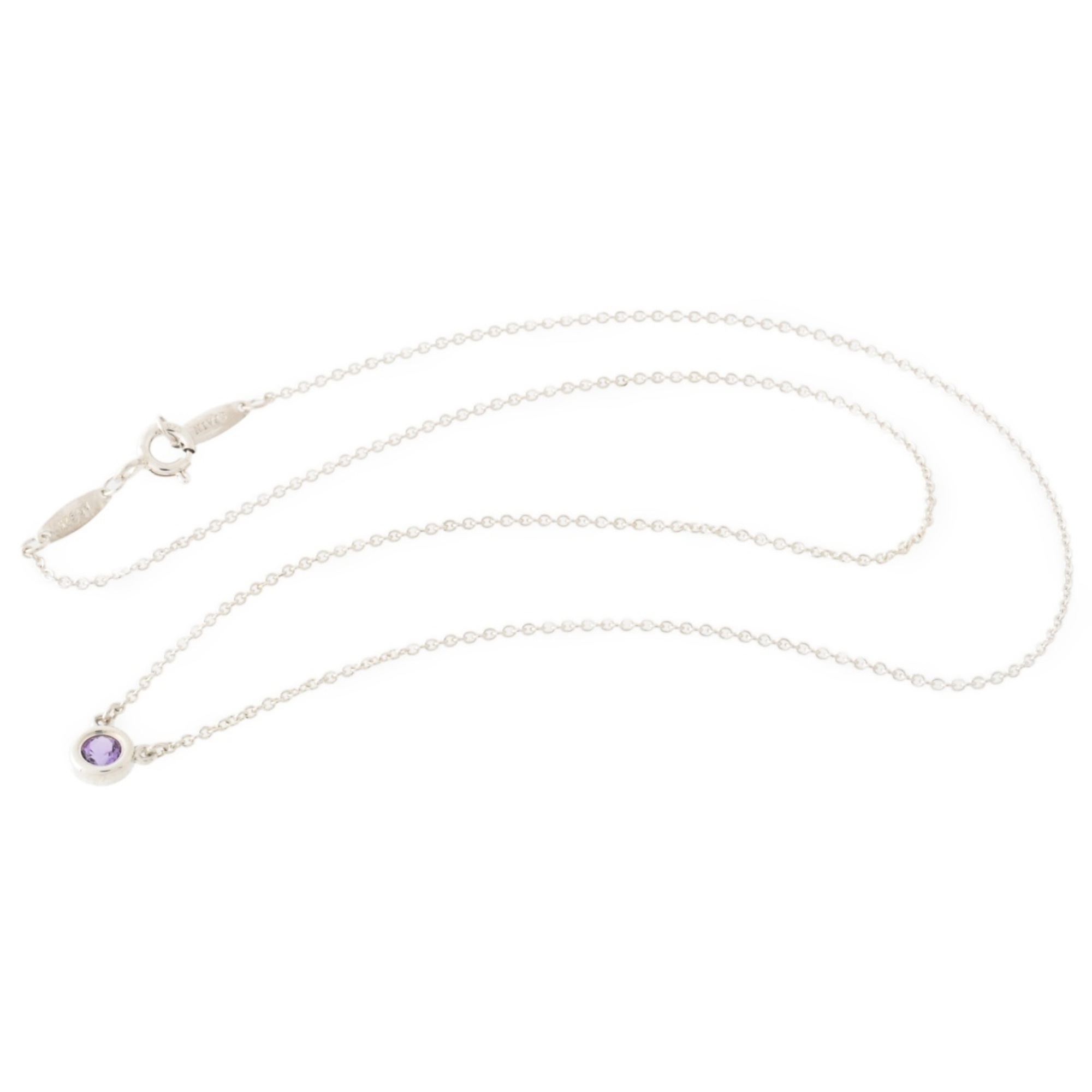 Tiffany TIFFANY Color by the Yard Necklace Sv.925 Amethyst 41.0cm Elsa Peretti A-156428