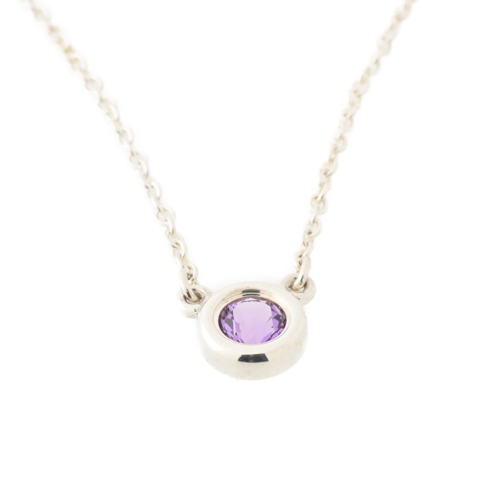 Tiffany TIFFANY Color by the Yard Necklace Sv.925 Amethyst 41.0cm Elsa Peretti A-156428