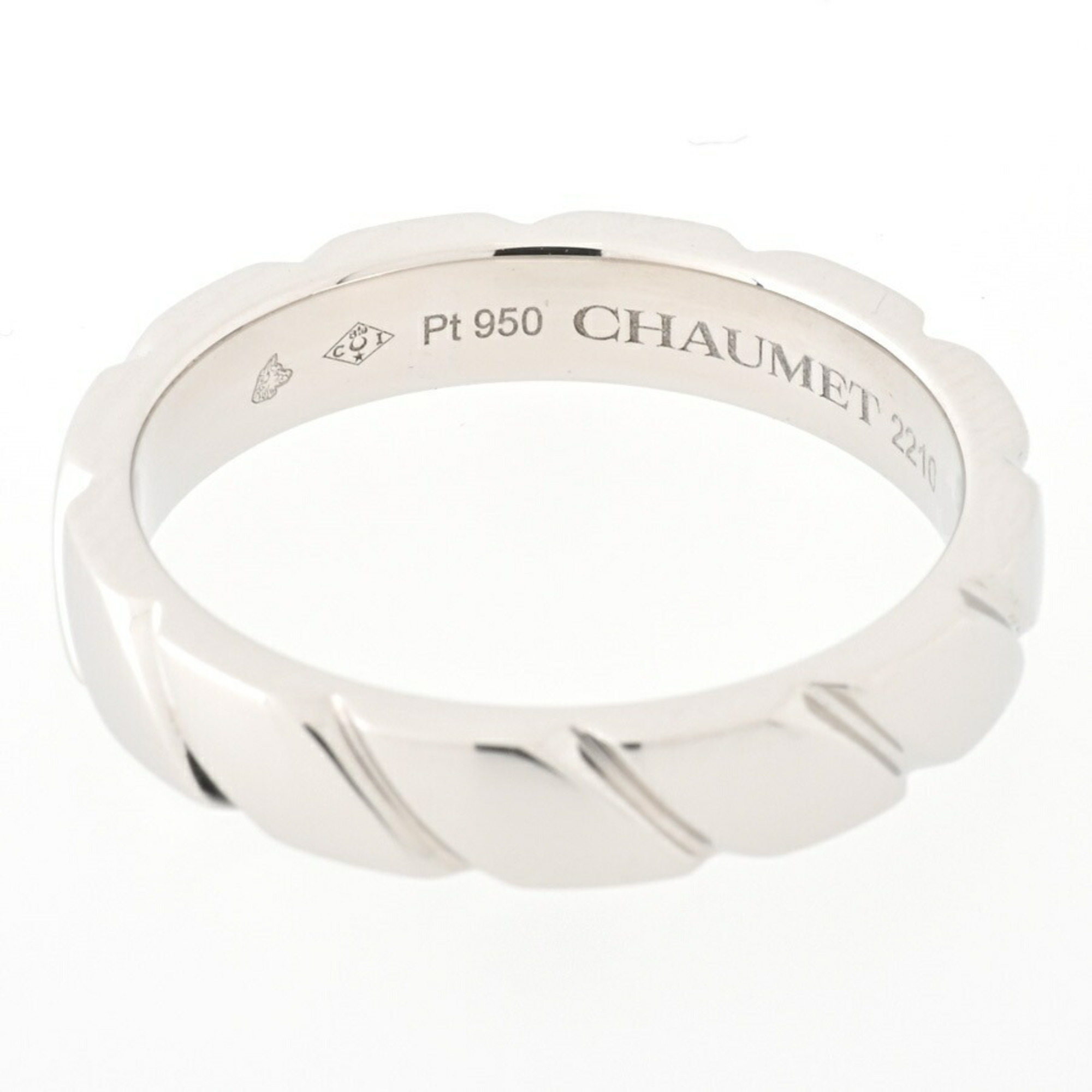 CHAUMET Torsade Ring Pt950 #16 E-156247