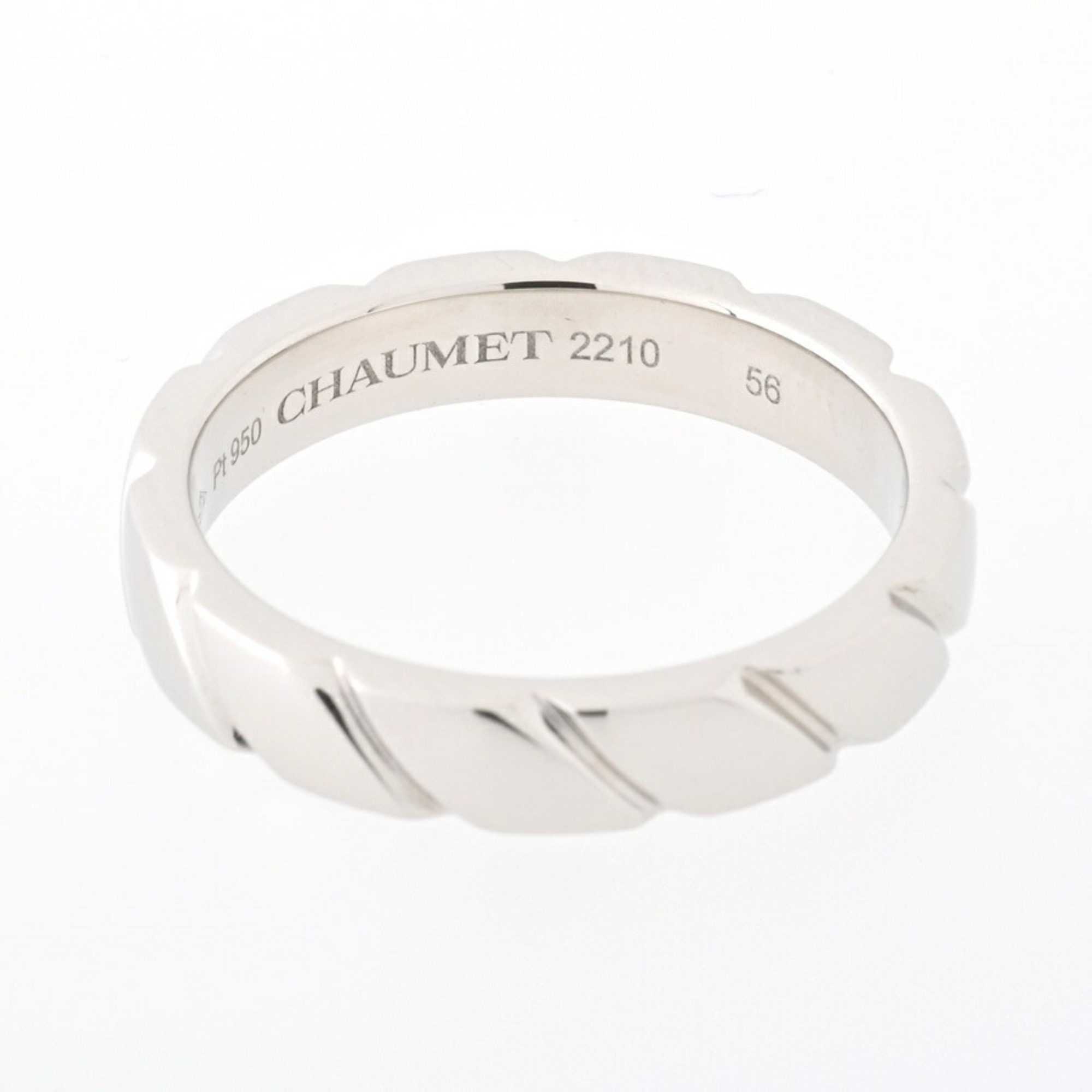 CHAUMET Torsade Ring Pt950 #16 E-156247