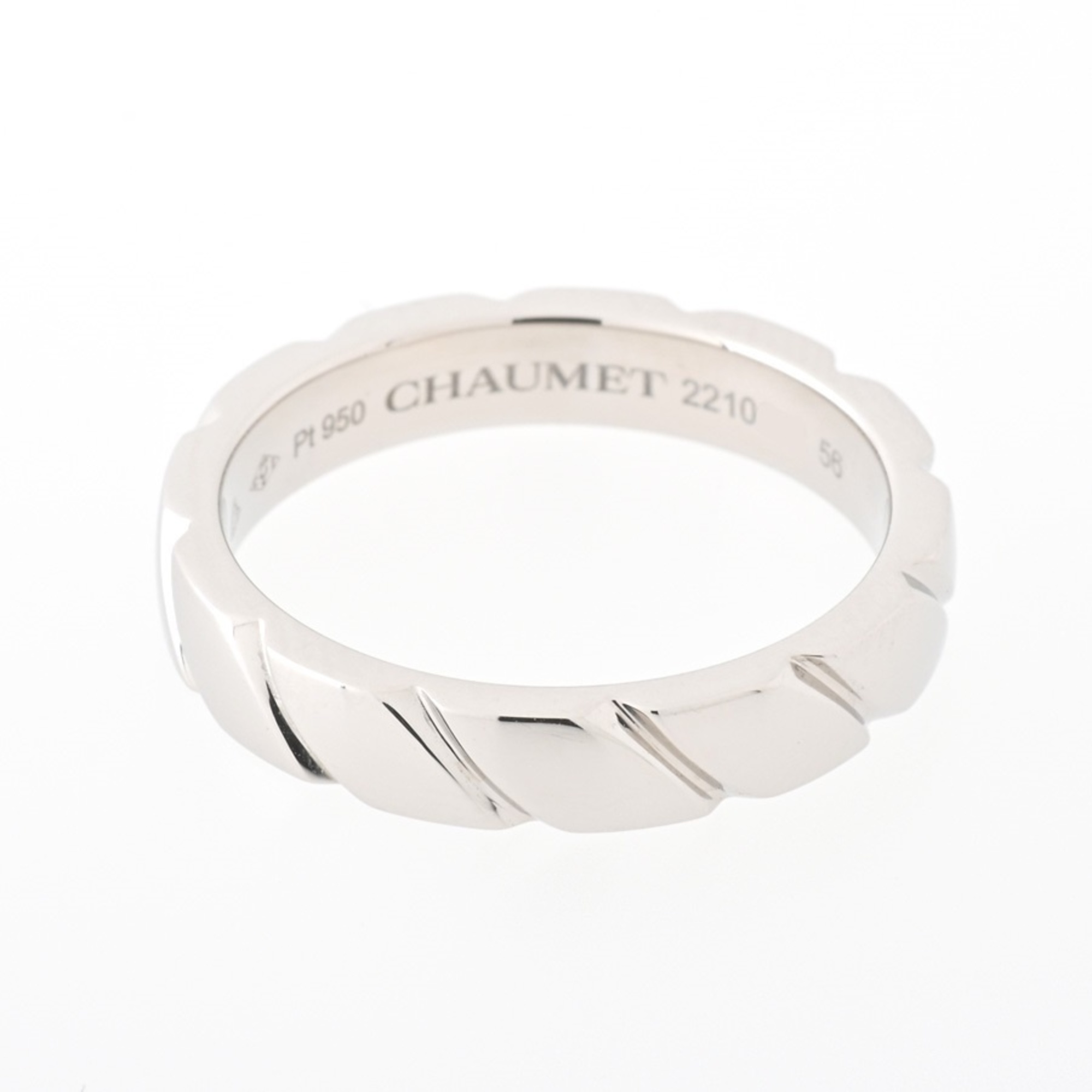 CHAUMET Torsade Ring Pt950 #16 E-156247