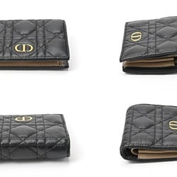 Christian Dior Dior Caro Multicolor Wallet S5137URXU_M911 Cannage Calfskin Black S-156550