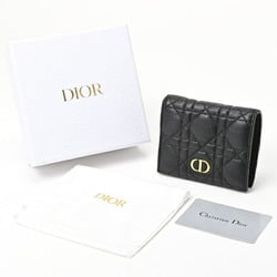 Christian Dior Dior Caro Multicolor Wallet S5137URXU_M911 Cannage Calfskin Black S-156550