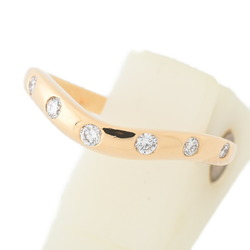 BVLGARI Corona Ring V-shaped 7P Diamond #12 750 K18YG Yellow Gold L-156632