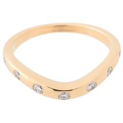 BVLGARI Corona Ring V-shaped 7P Diamond #12 750 K18YG Yellow Gold L-156632