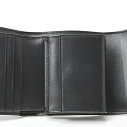 CELINE Triomphe Small Wallet Tri-fold 10D783DPV.38NO Shiny Calfskin Black E-156587