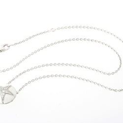 CHANEL Comet Star Necklace K18WG Diamond Ceramic 40.5cm E-156246