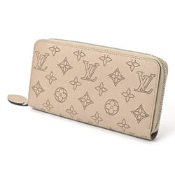 Louis Vuitton LOUIS VUITTON Zippy Wallet Round M69821 Monogram Mahina Galle (Greige) S-156665