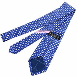 Salvatore Ferragamo Necktie 100% Silk Blue Multicolor Sheep Flower Men's KK-13782