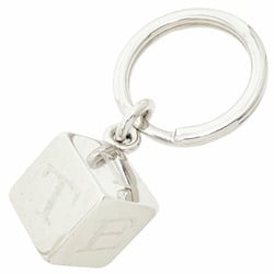 Cartier Key Holder Decor Dice Ring Silver Color T1220156 Cube Hook Bag Charm SYN-13581