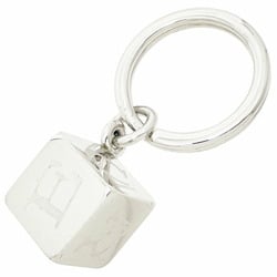 Cartier Key Holder Decor Dice Ring Silver Color T1220156 Cube Hook Bag Charm SYN-13581