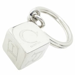 Cartier Key Holder Decor Dice Ring Silver Color T1220156 Cube Hook Bag Charm SYN-13581