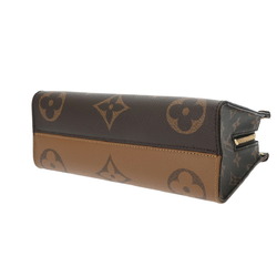 LOUIS VUITTON Louis Vuitton Monogram Reverse On the Go EW Shoulder Brown M46653 Women's Canvas Handbag