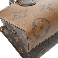 LOUIS VUITTON Louis Vuitton Monogram Reverse On the Go EW Shoulder Brown M46653 Women's Canvas Handbag