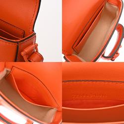 GUCCI Horsebit 1955 Orange 726863 Women's Leather Shoulder Bag