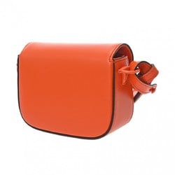 GUCCI Horsebit 1955 Orange 726863 Women's Leather Shoulder Bag