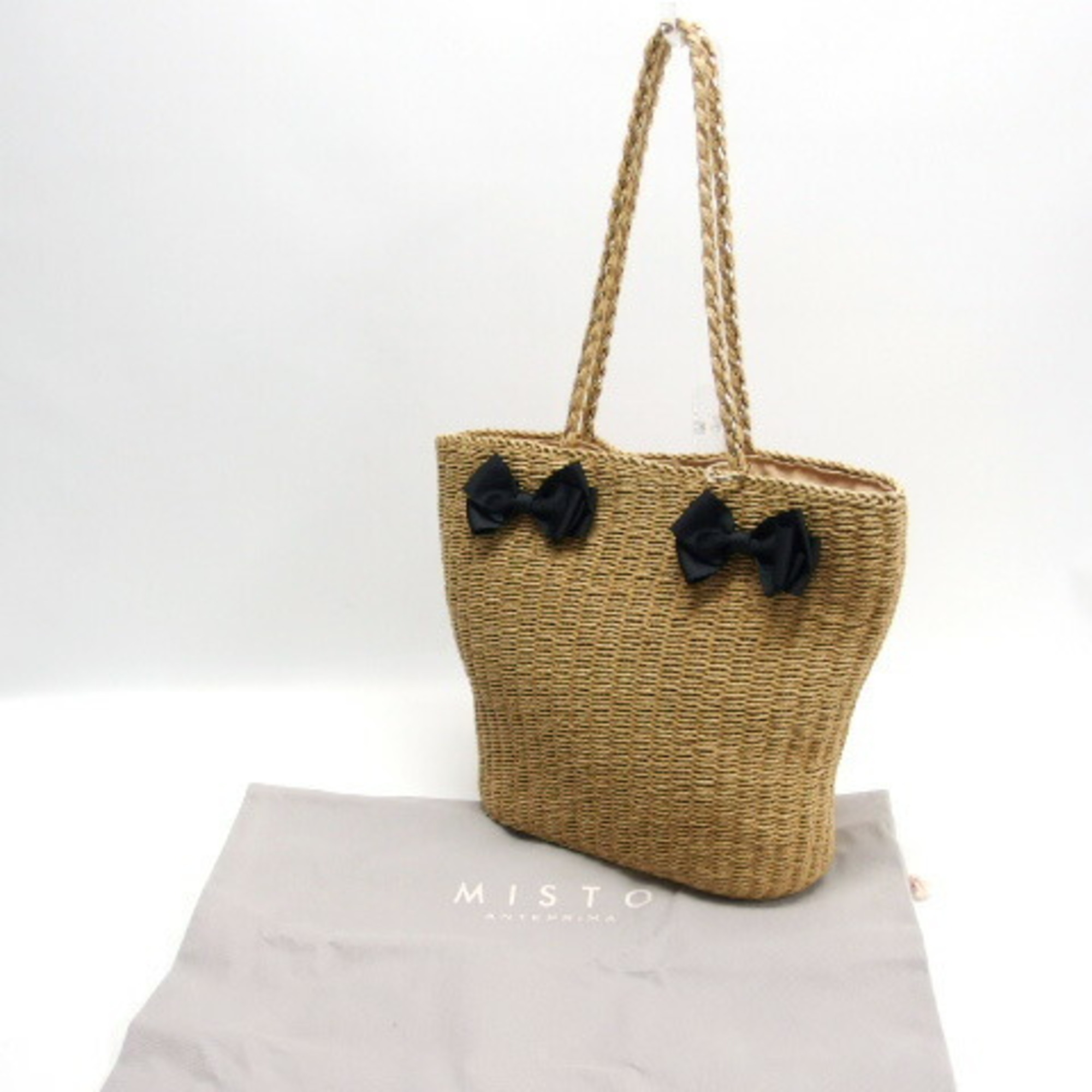 ANTEPRIMA/MIST RAFFIA RIBBON TOTE BAG