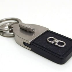 Salvatore Ferragamo Gancini double key ring tag motif