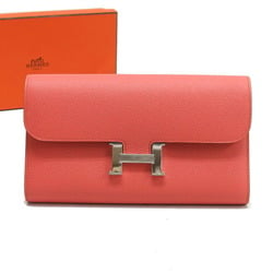 Hermes Constance Long Wallet Flap Rose Jaipur