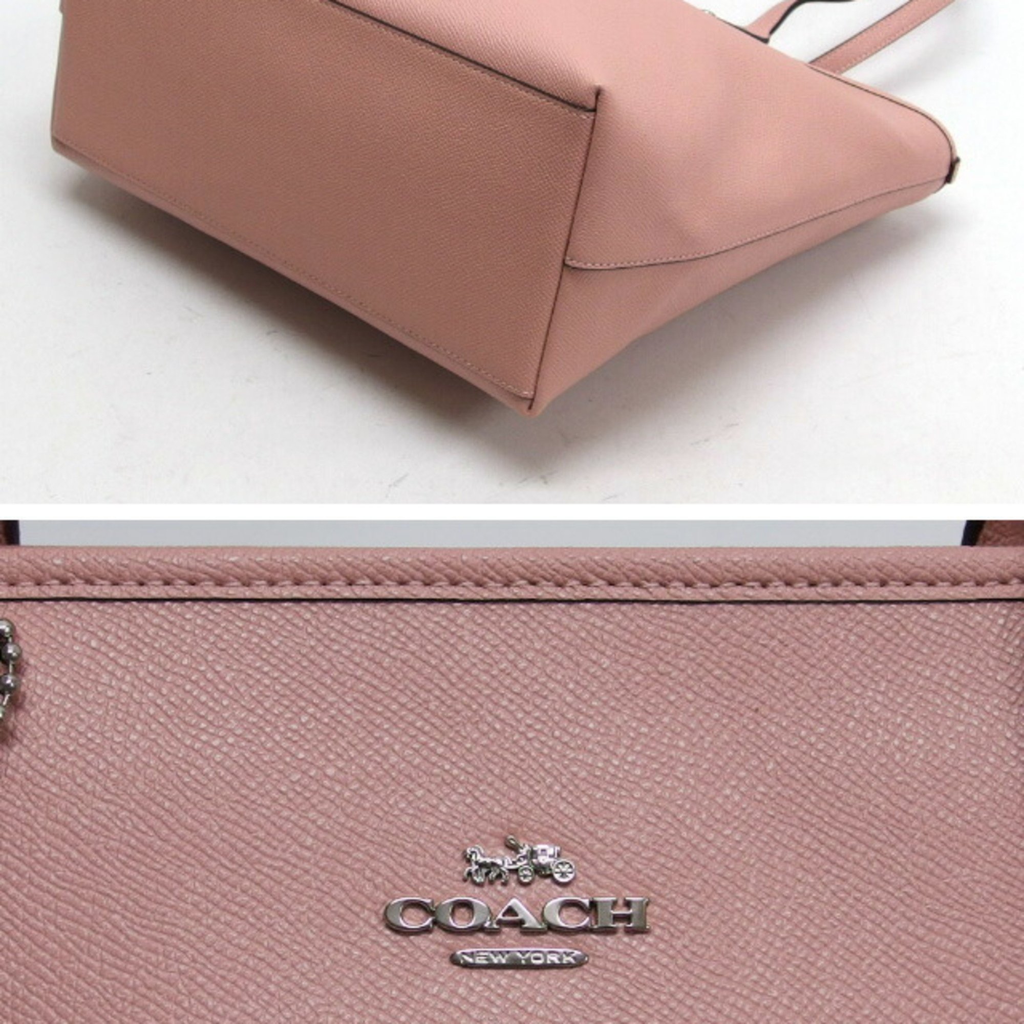 Coach City Zip Tote in Light Pink Leather