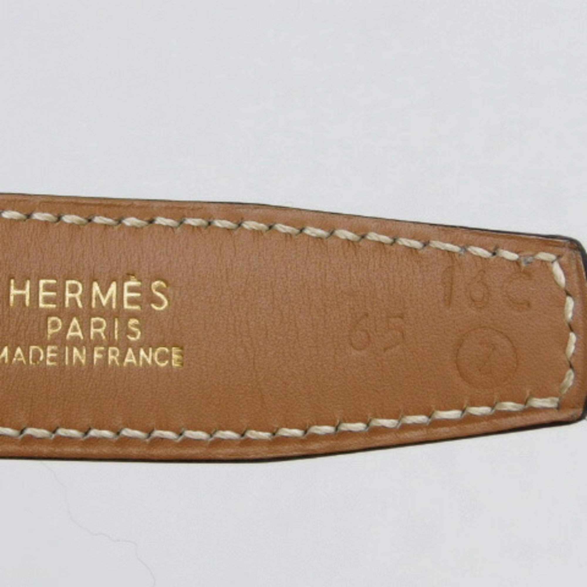 Hermes Constance reversible belt red/brown