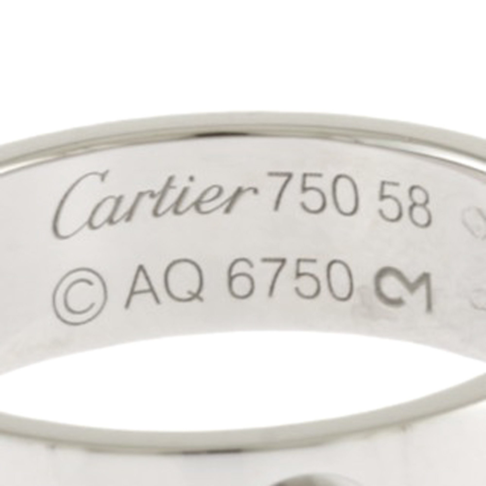 Cartier Love Ring, Size 17, 18K, Unisex, CARTIER