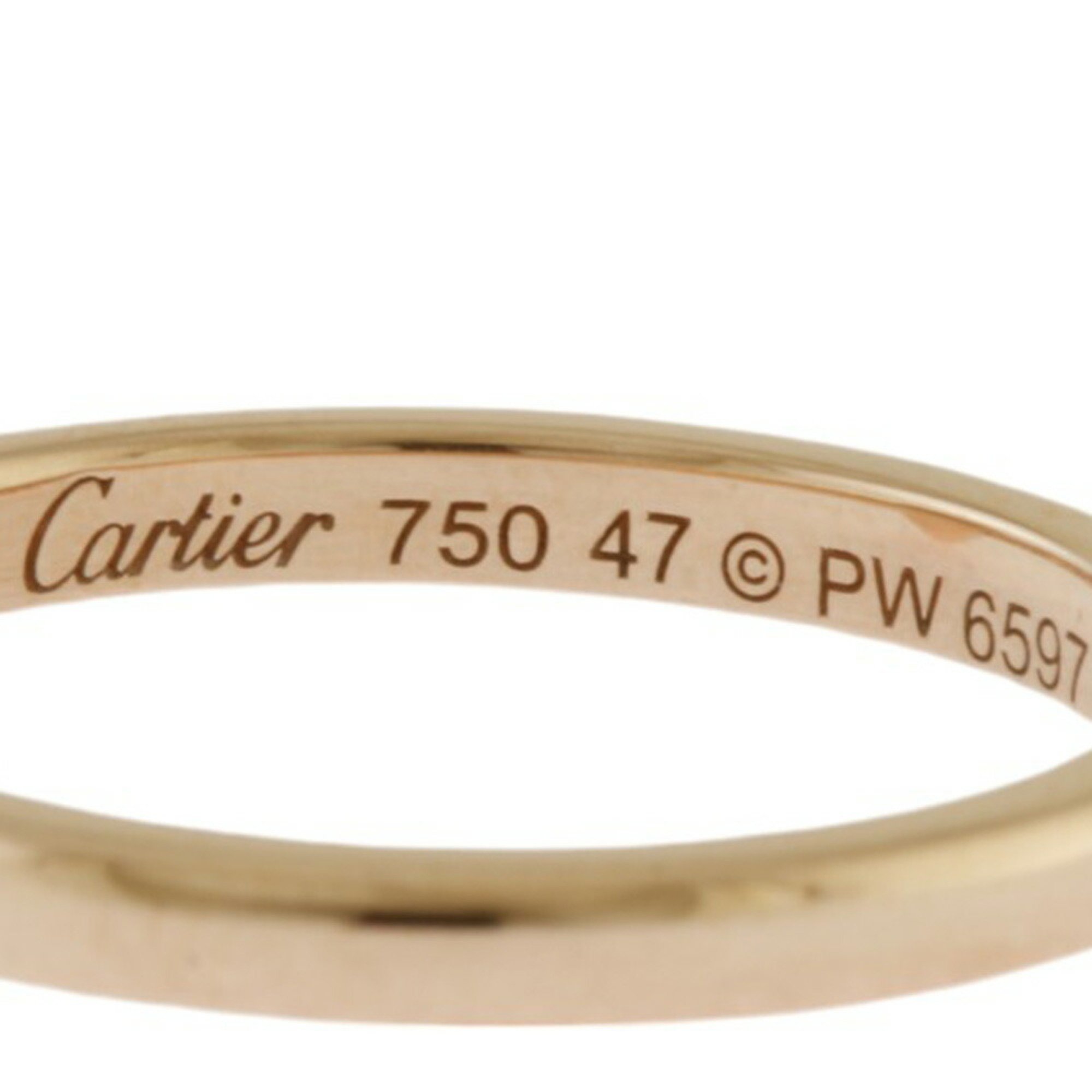 Cartier D'Amour Diamant Léger Ring, Size 7, 18K Gold, Diamond, Women's, CARTIER, Heart