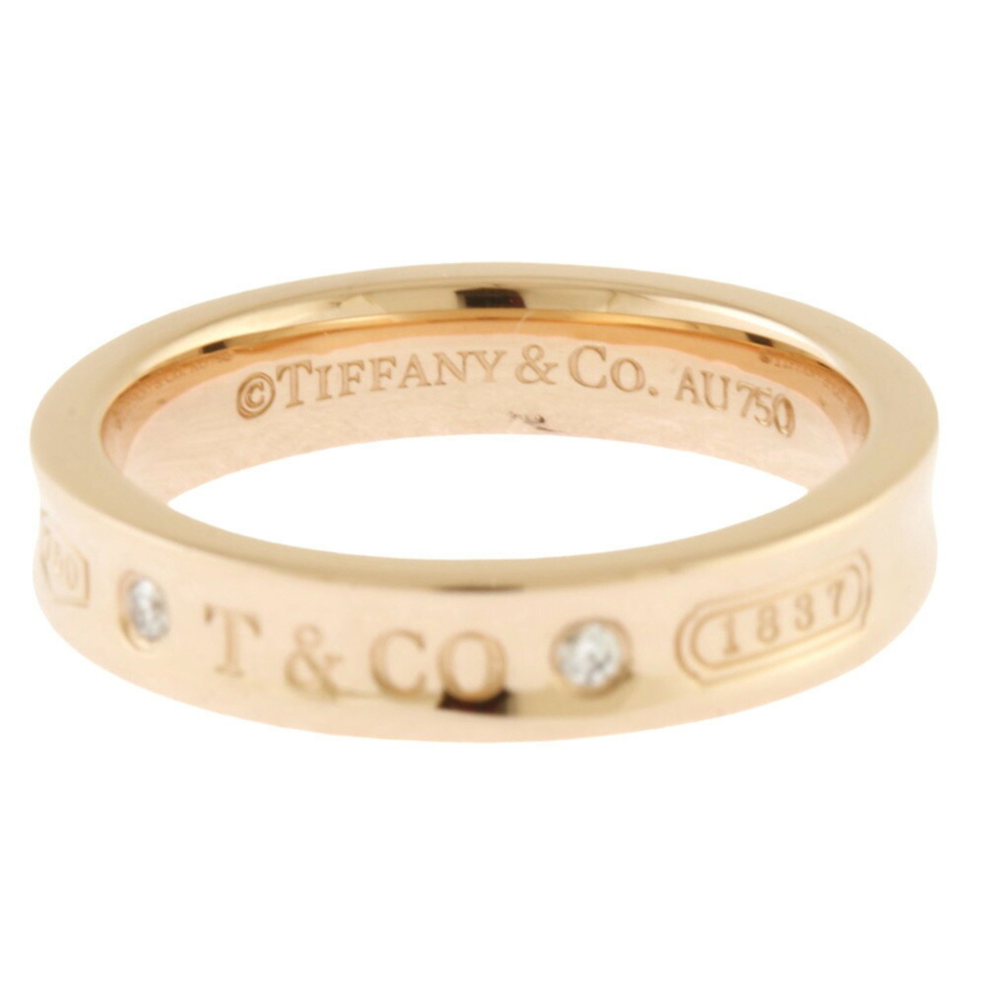 Tiffany 1837 Diamond Ring, Tiffany, size 11.5, 18k gold, diamond, ladies, TIFFANY&Co.