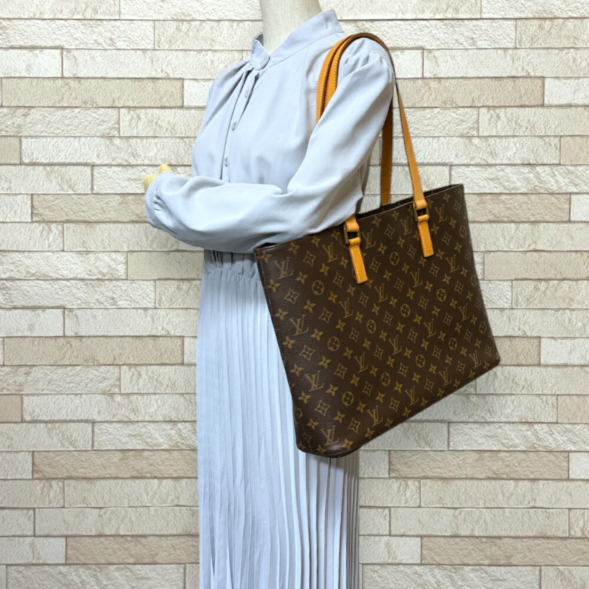 Louis Vuitton Leco Monogram Tote Bag Canvas M51155 Brown Women's LOUIS VUITTON