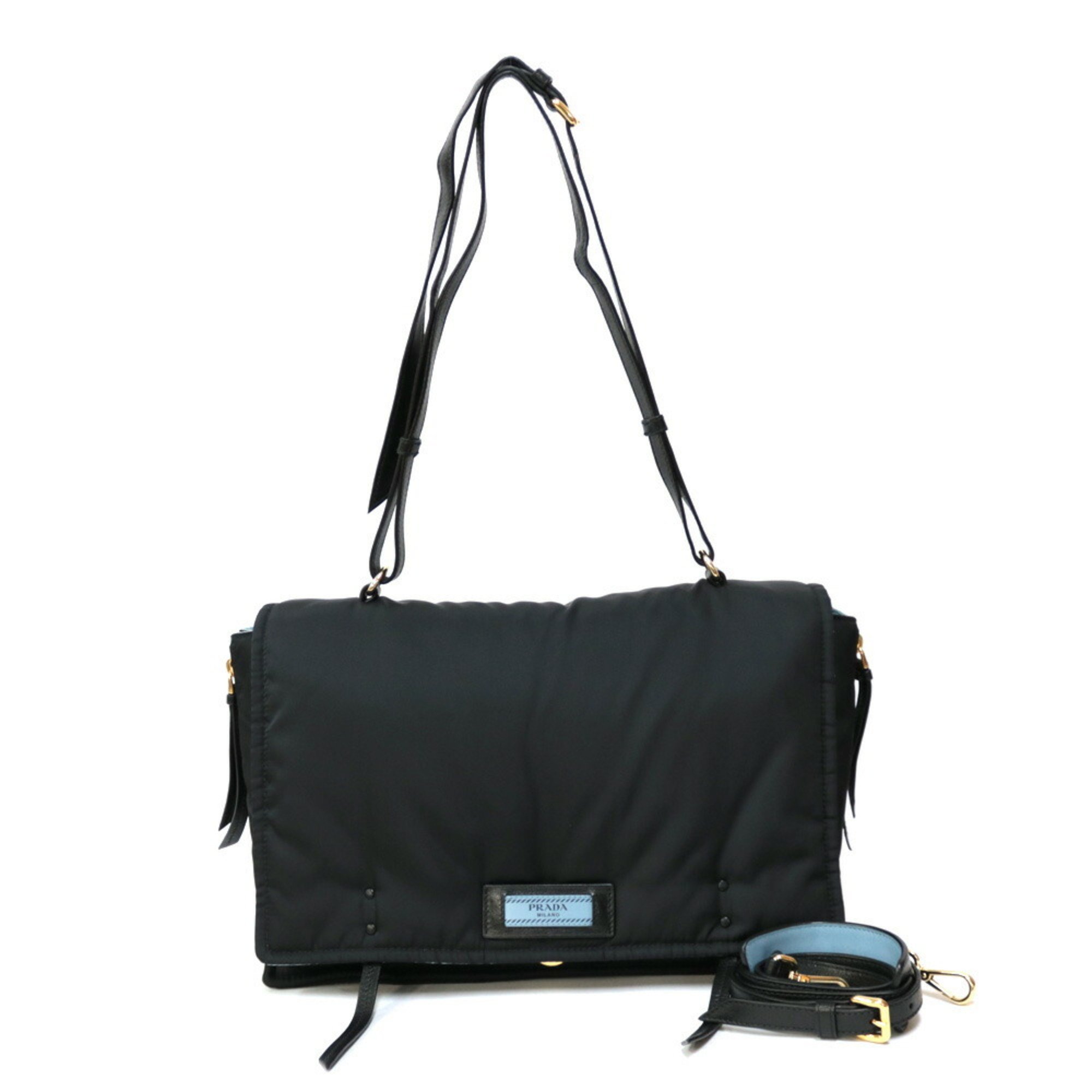 PRADA Shoulder Bag Black Women's