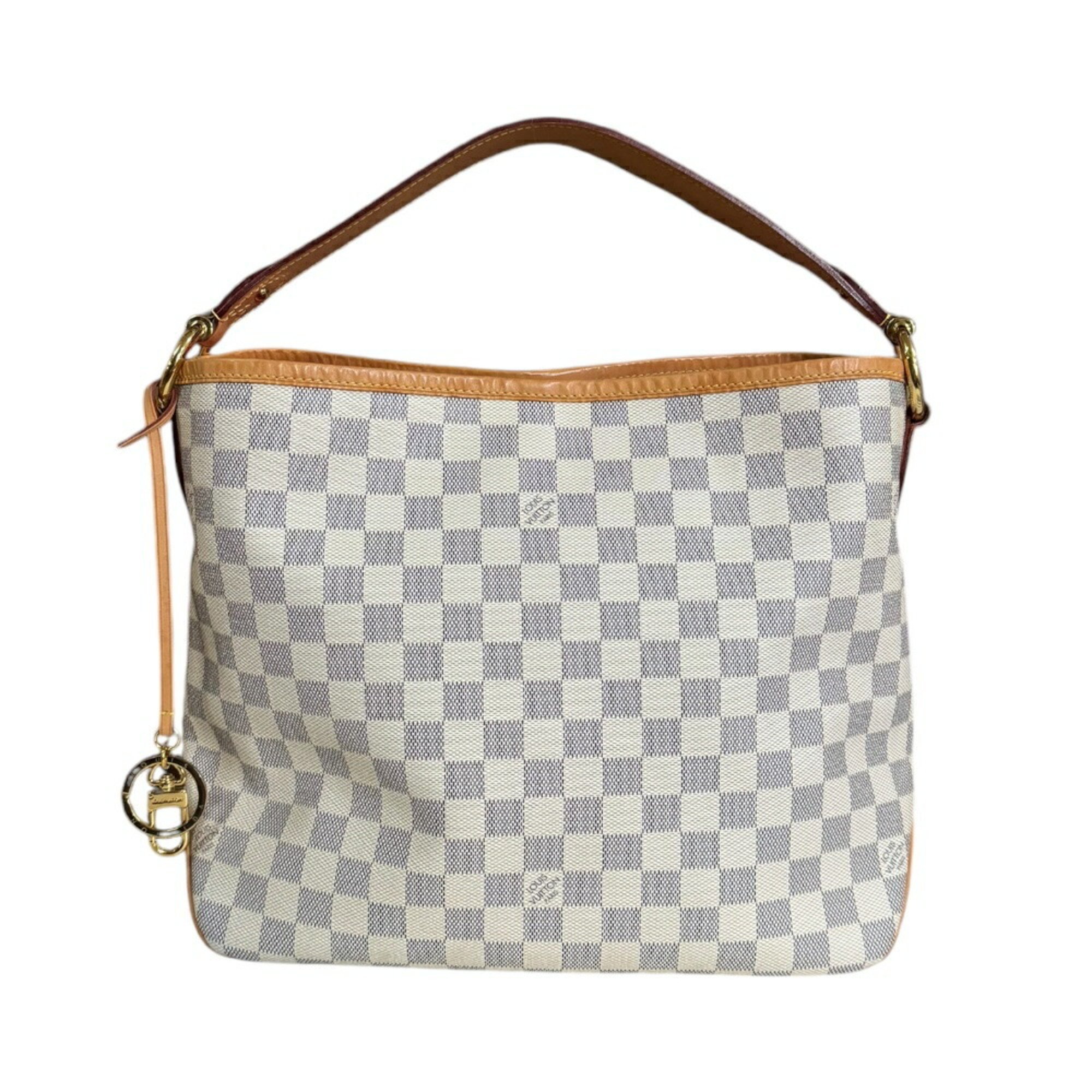 Louis Vuitton Delightful PM Damier Azur Shoulder Bag Canvas N41447 White Women's LOUIS VUITTON