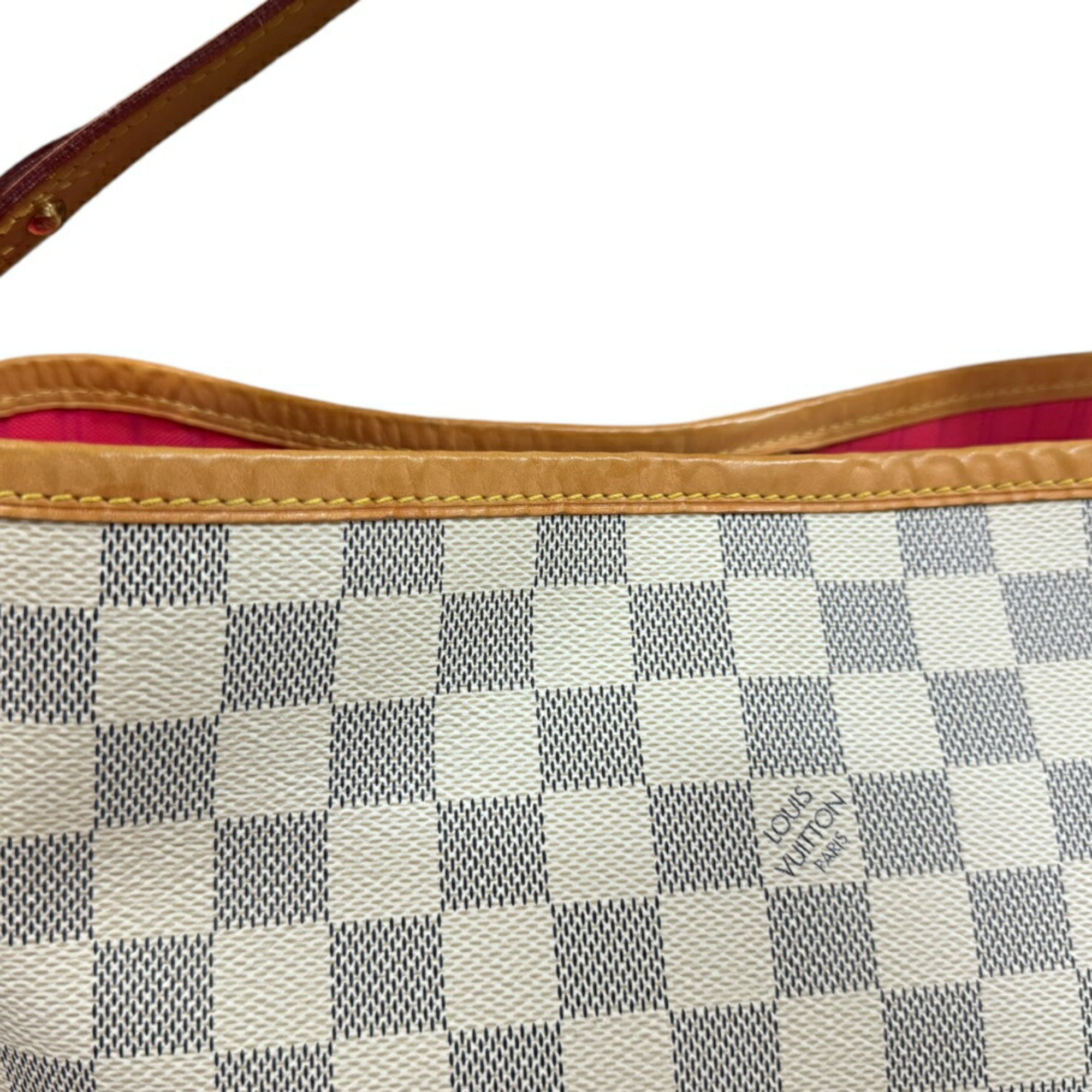 Louis Vuitton Delightful PM Damier Azur Shoulder Bag Canvas N41447 White Women's LOUIS VUITTON