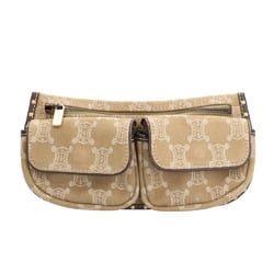 Celine Macadam Waist Bag Denim Beige Women's CELINE