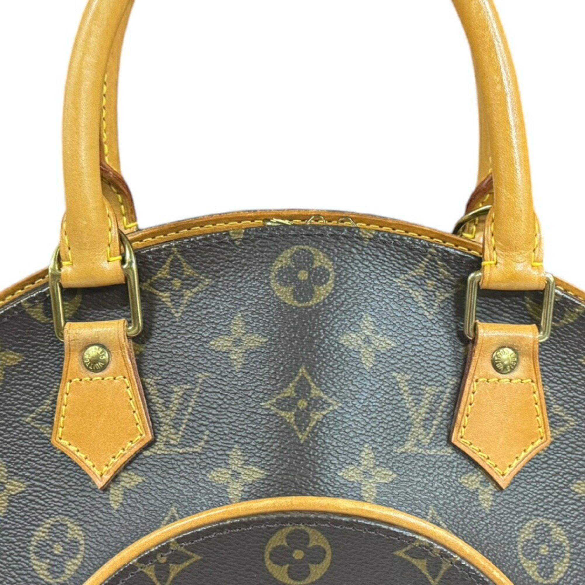 Louis Vuitton Ellipse MM Monogram Handbag Canvas M51126 Brown Women's LOUIS VUITTON