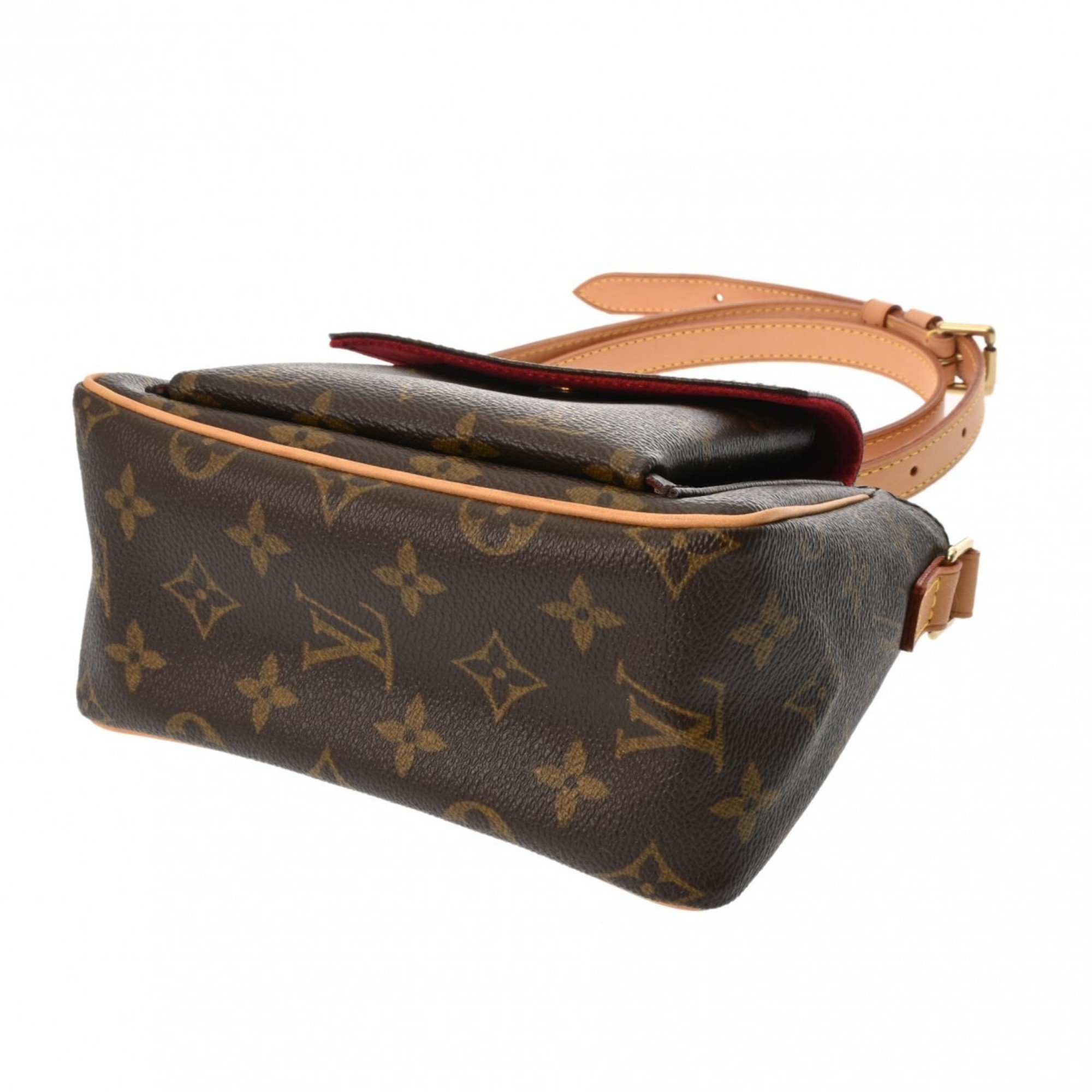 LOUIS VUITTON Louis Vuitton Monogram Vivacite PM Brown M51165 Women's Canvas Shoulder Bag