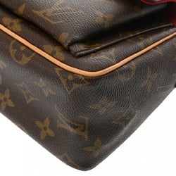 LOUIS VUITTON Louis Vuitton Monogram Vivacite PM Brown M51165 Women's Canvas Shoulder Bag