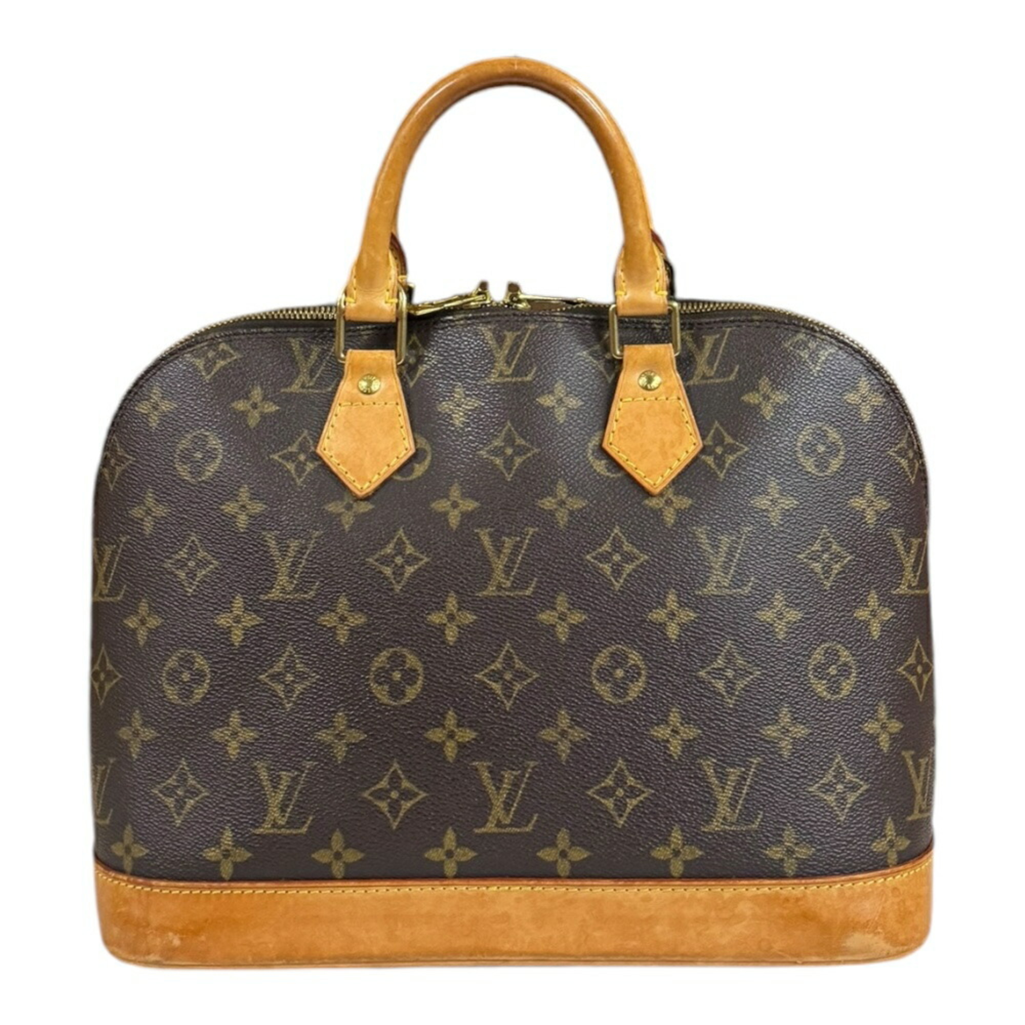 Louis Vuitton Alma Monogram Handbag Canvas M51130 Brown Women's LOUIS VUITTON