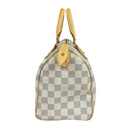 Louis Vuitton Speedy 25 Damier Azur Handbag Canvas N41534 White Women's LOUIS VUITTON