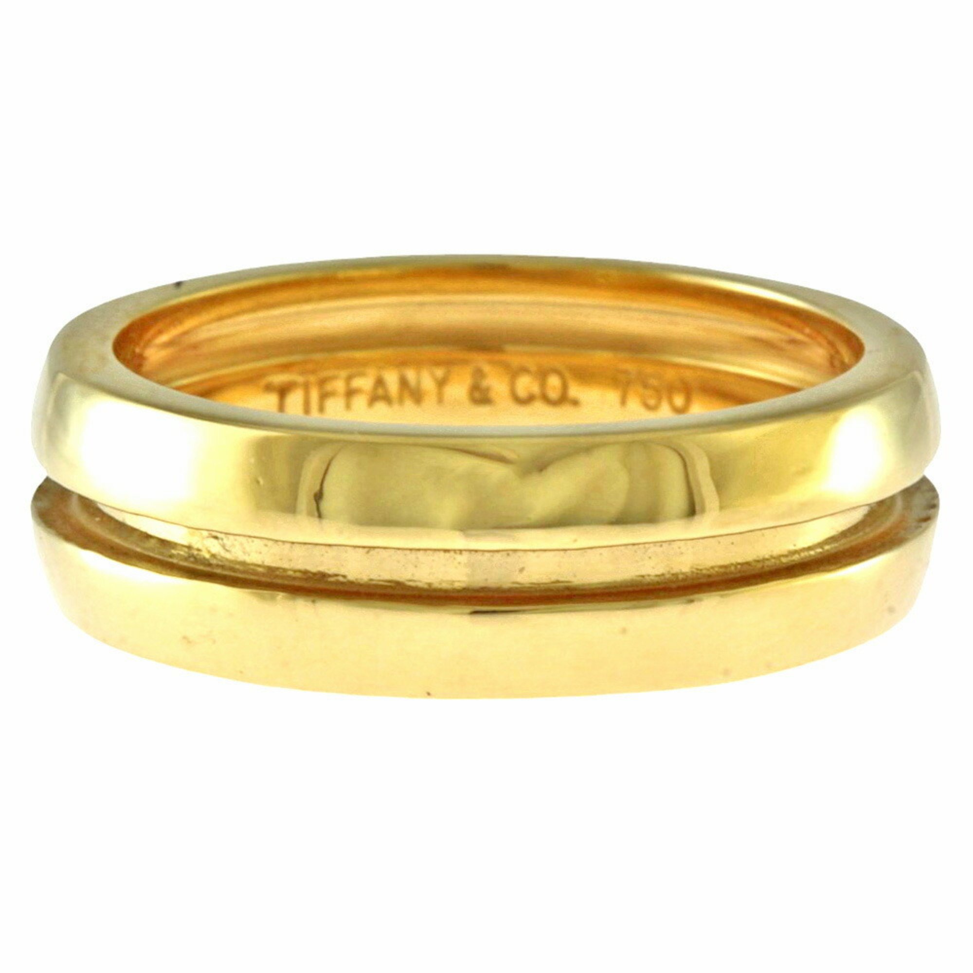 Tiffany Grooved Ring, Tiffany, size 11, 18k gold, women's, TIFFANY&Co.