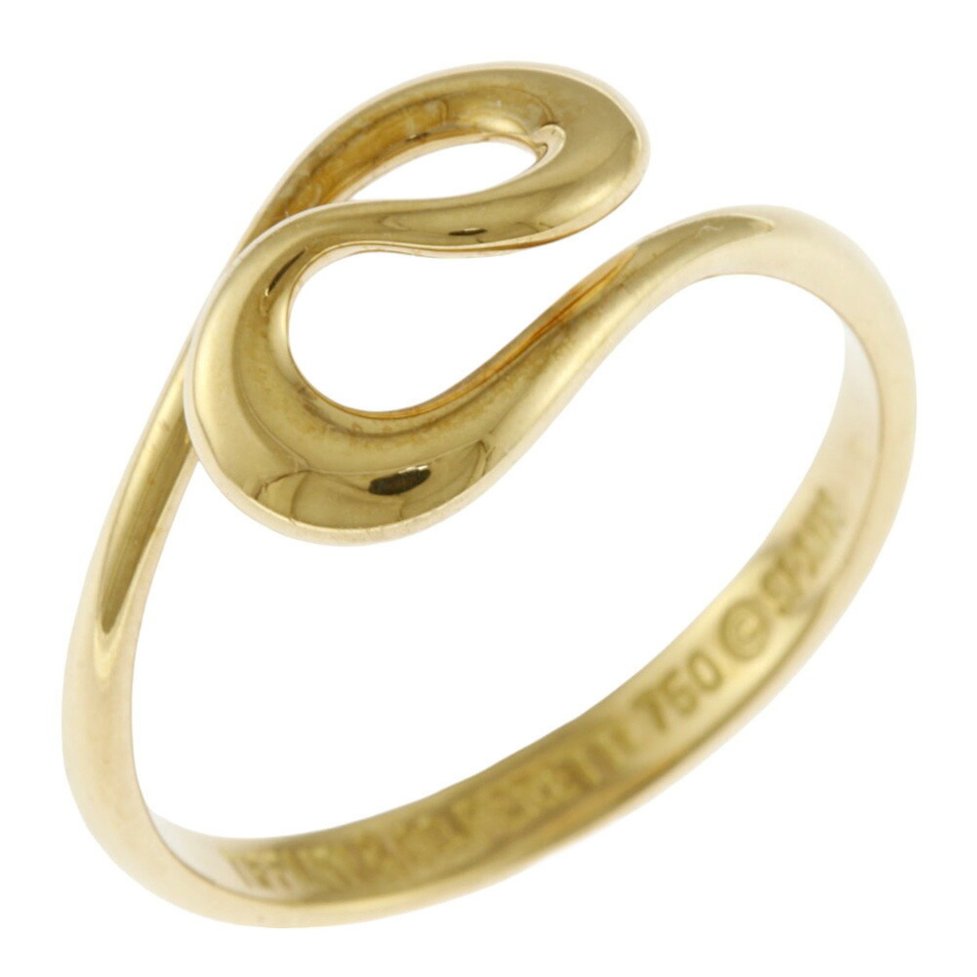 Tiffany Wave Ring, Tiffany, size 11.5, 18k gold, women's, TIFFANY&Co.