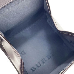 Burberry coin case Nova check purse nylon leather beige dark brown BURBERRY box type NN-13709