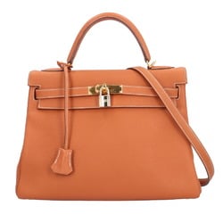 Hermes Kelly 32 Shoulder Bag Togo Brown Women's HERMES 2way