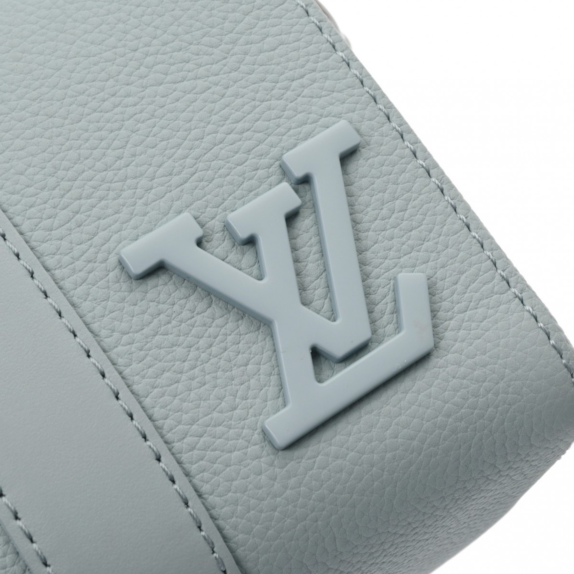 LOUIS VUITTON Aerogram City Keepall Blue Nuage M23725 Men's Taurillon Leather Shoulder Bag