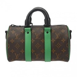 LOUIS VUITTON Louis Vuitton Macassar Keepall Bandouliere 25 Green M46249 Men's Monogram Canvas Handbag