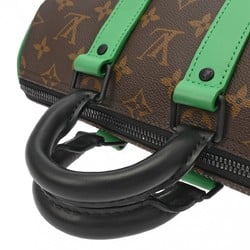 LOUIS VUITTON Louis Vuitton Macassar Keepall Bandouliere 25 Green M46249 Men's Monogram Canvas Handbag